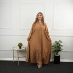 Abaya Nuit Intemporelle beige brun
