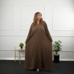Abaya Nuit Intemporelle brun