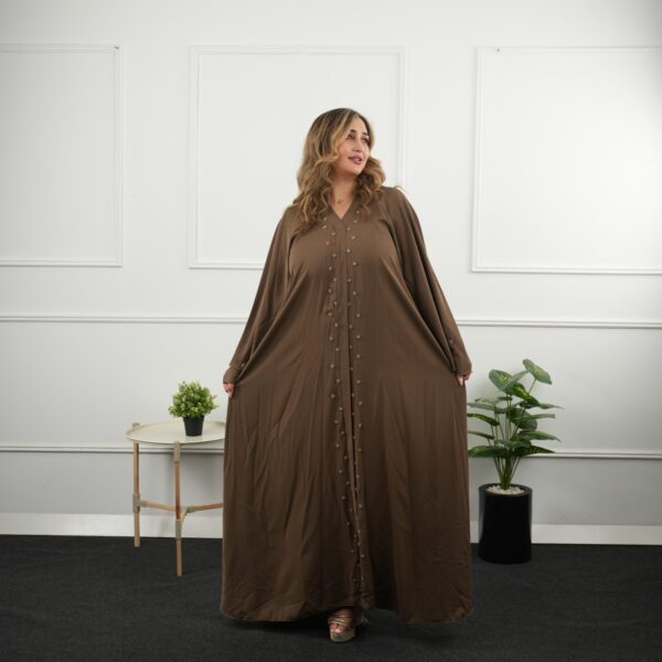 Abaya Nuit Intemporelle brun